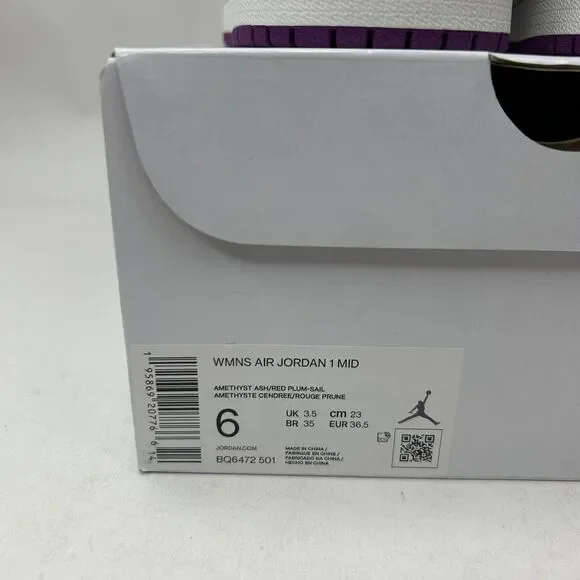 Nike Shoes Air Jordan 1 Retro Mid WMNS “Magenta” 2023 - Picture 5 of 5